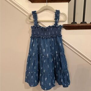 Janie & Jack 5T Denim Pineapple Dress